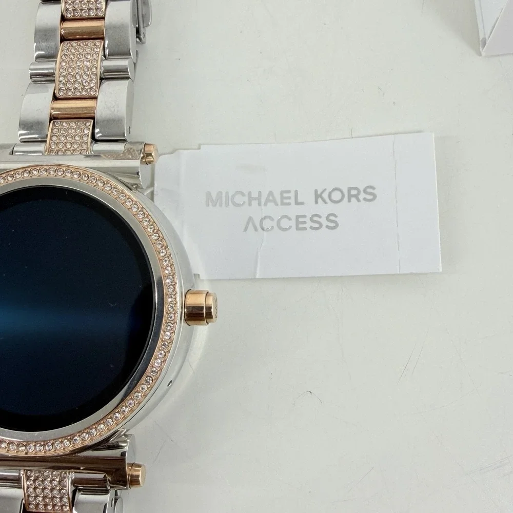 Michael Kors Access Sofie Pav Two-Tone Smartwatch Silver MKT5040 BATTERY ISSUE